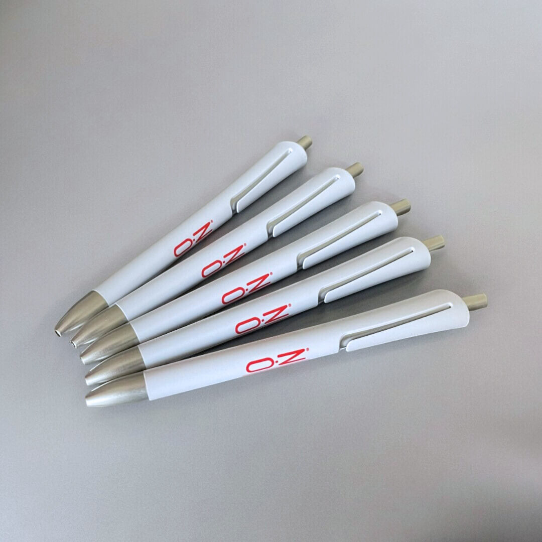 5pcs Ballpoint Pens Oz White