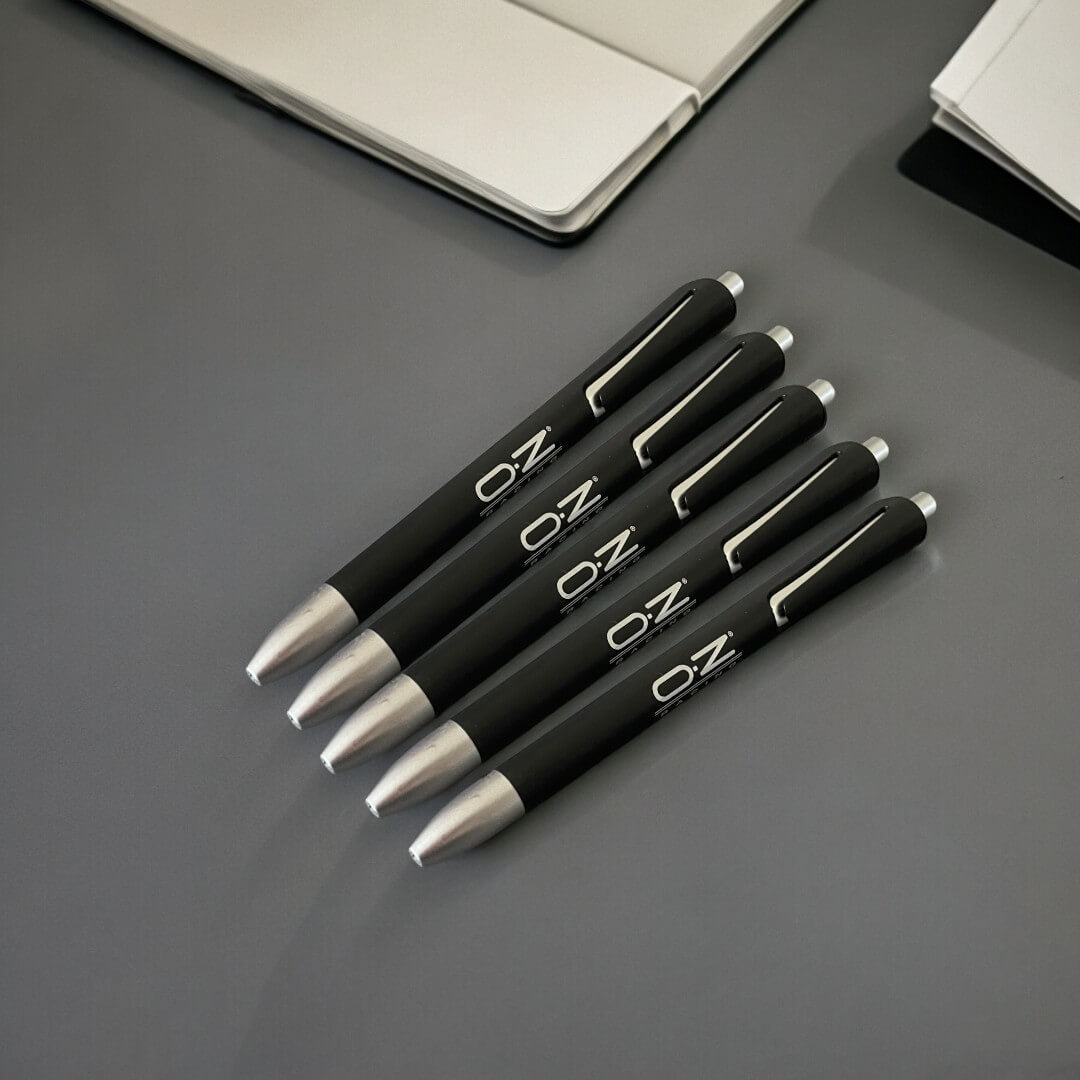 5pcs Oz Black Ballpoint Pens