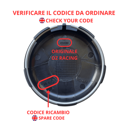COPRIMOZZO OZ RACING CENTRAL LOCK MONODADO M674