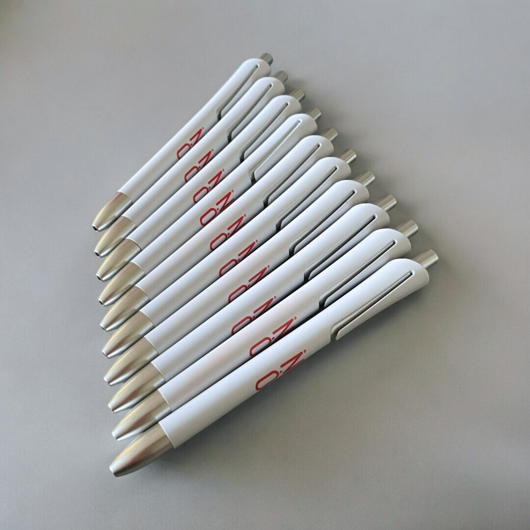 5pcs Ballpoint Pens Oz White